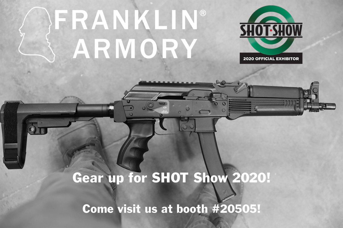 FranklinArmory's tweet photo. Who's Ready!?
∙
Come check out this sweet AK9 at #SHOTshow 2020 and more!!
∙
Booth number 20505! - See you there 🤙
∙
#Americanmade #quality #Innovation #franklinarmory #binarytrigger #bfsIII #shotshow2020 #industrydayattherange #nssf #vegas https://t.co/GG2XUfK1wK