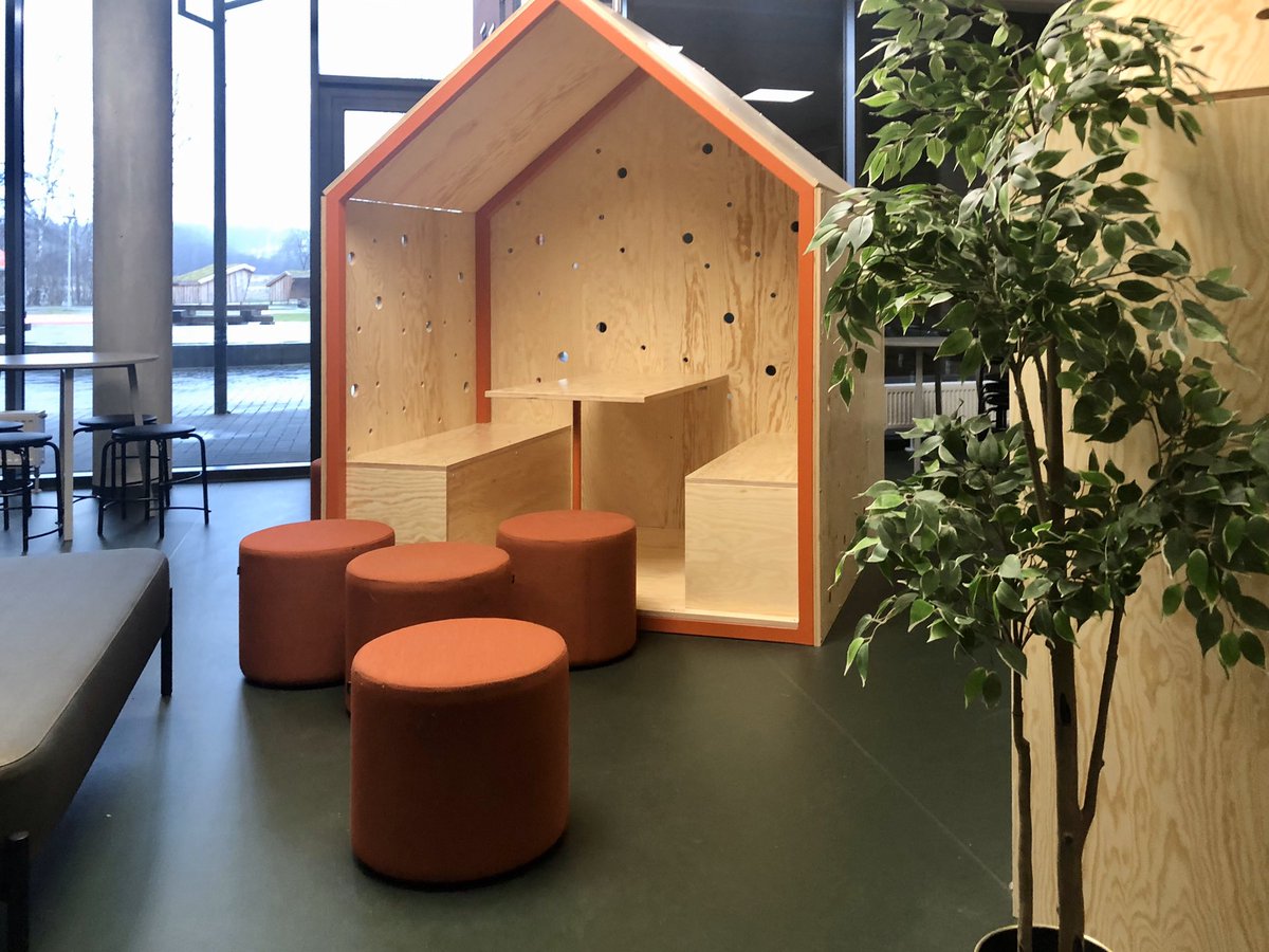 LeneJensbyLange's tweet photo. Celebrating the opening of this new school today, #Lindbjergskolen, which we have put our small mark on under the leadership of our fabulous colleagues at Årstiderne Architects #eddesign #schoolbuild #planninglearningspaces #edchat #learningspaces #autens https://t.co/elRidI2y0f
