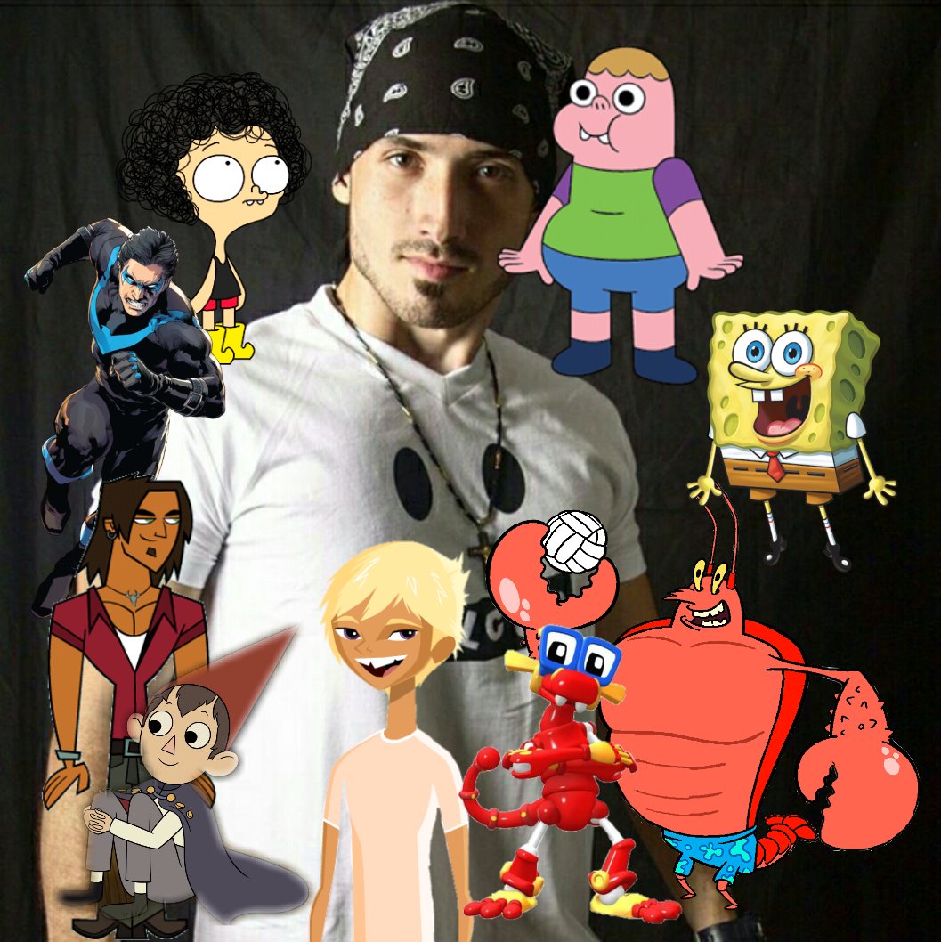 luis1201_arturo's tweet photo. Feliz cumpleaños @JesusHDoblaje hice esta imagen dedicada para ti con todos tus personajes mas conocidos.que dios te bendiga
#Clarence #DramaTotal #Mecanimales #BobEsponja #LocosPorLasOlas #ElHermanoDeJorel #ElTomoDeLoDesconocido https://t.co/8G7I94nJ6d