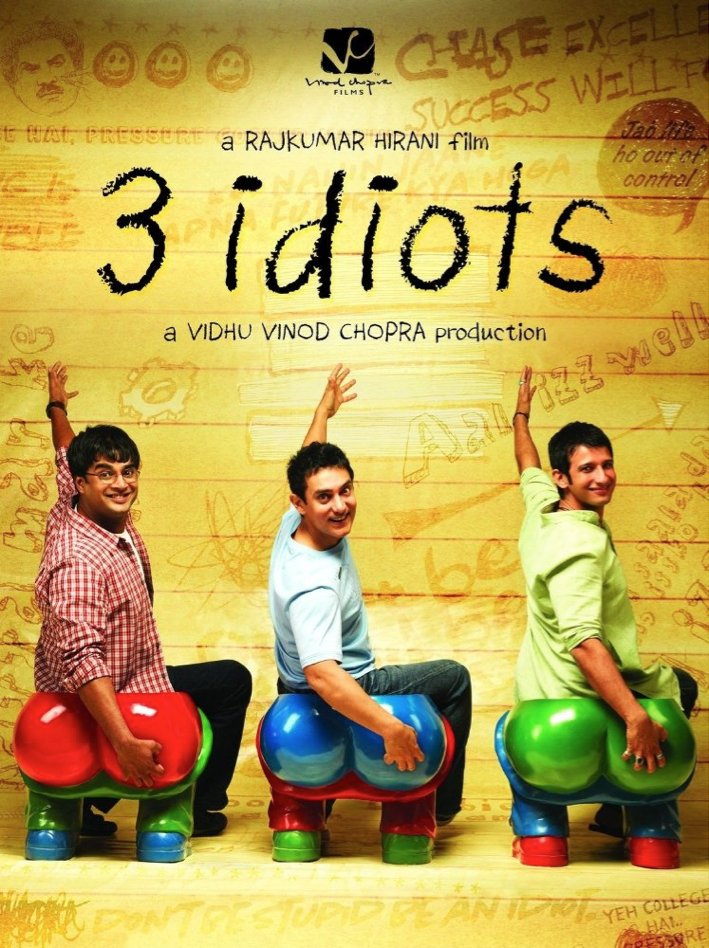 5th Bollywood film: #3IdiotsFirst Hindi film I looked for myself and didn't just "stumble upon". Impressed by  @aamir_khan in Fanaa I wanted *first* to see his biggest success. Loved it! Funny, quirky, with an interesting message! + introduced me to Kareena, liked her a lot!