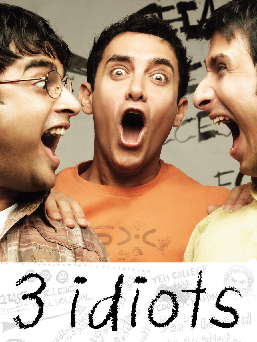 5th Bollywood film: #3IdiotsFirst Hindi film I looked for myself and didn't just "stumble upon". Impressed by  @aamir_khan in Fanaa I wanted *first* to see his biggest success. Loved it! Funny, quirky, with an interesting message! + introduced me to Kareena, liked her a lot!