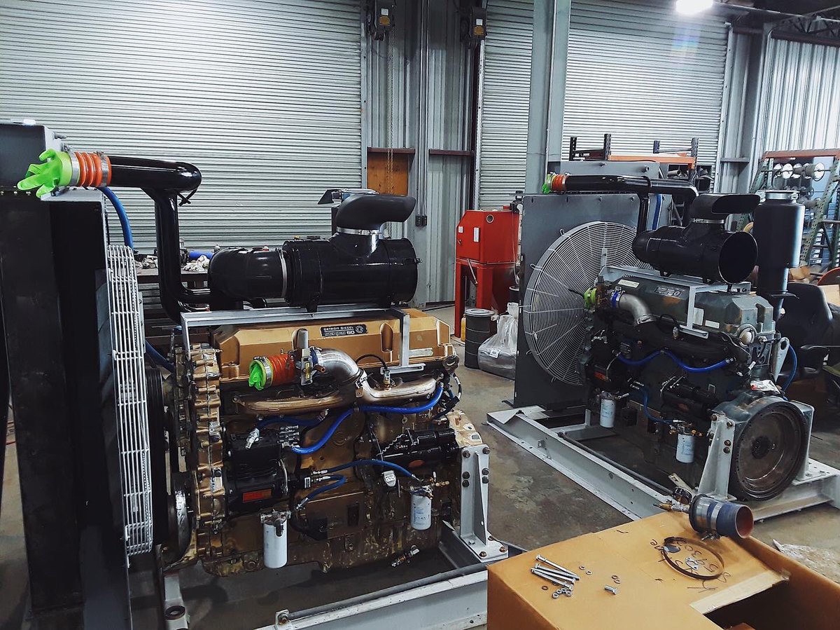 KeystoneSynergy's tweet photo. #KeystoneSynergy is back to work with several new shop projects. Keystone's Engine Repair entity just completed an overhaul on two Detroit Series 60 diesel engines. https://t.co/YXss4shBez