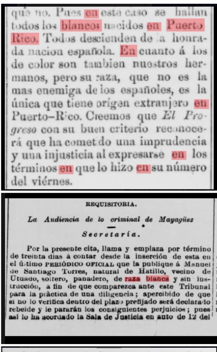 LatAms don’t call themselves Black (or white). That’s a new thing u U.S.-identified ppl are doing. Stop putting U.S. frameworks on a different culture.” .1800s documents from Puerto Rico. Courtesy of @webdubois2014