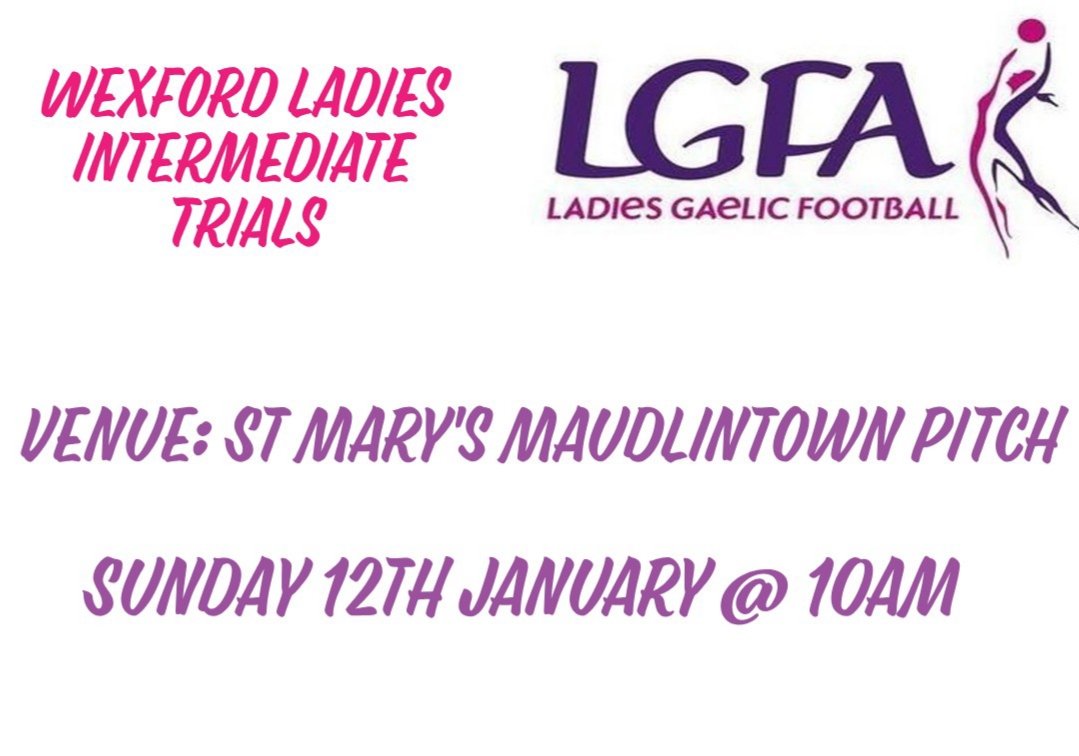 WexLadiesFoot's tweet photo. 🗣Calling ALL ladies
Our new Intermediate Manager is inviting you to attend Trials this Sunday..Trials are open to ALL interested parties as we look to build on the success of 2019🤗
If for any reason a player is unable to attend on the day please contact Paul Carty on 0879707994 https://t.co/zcoFHP09B7