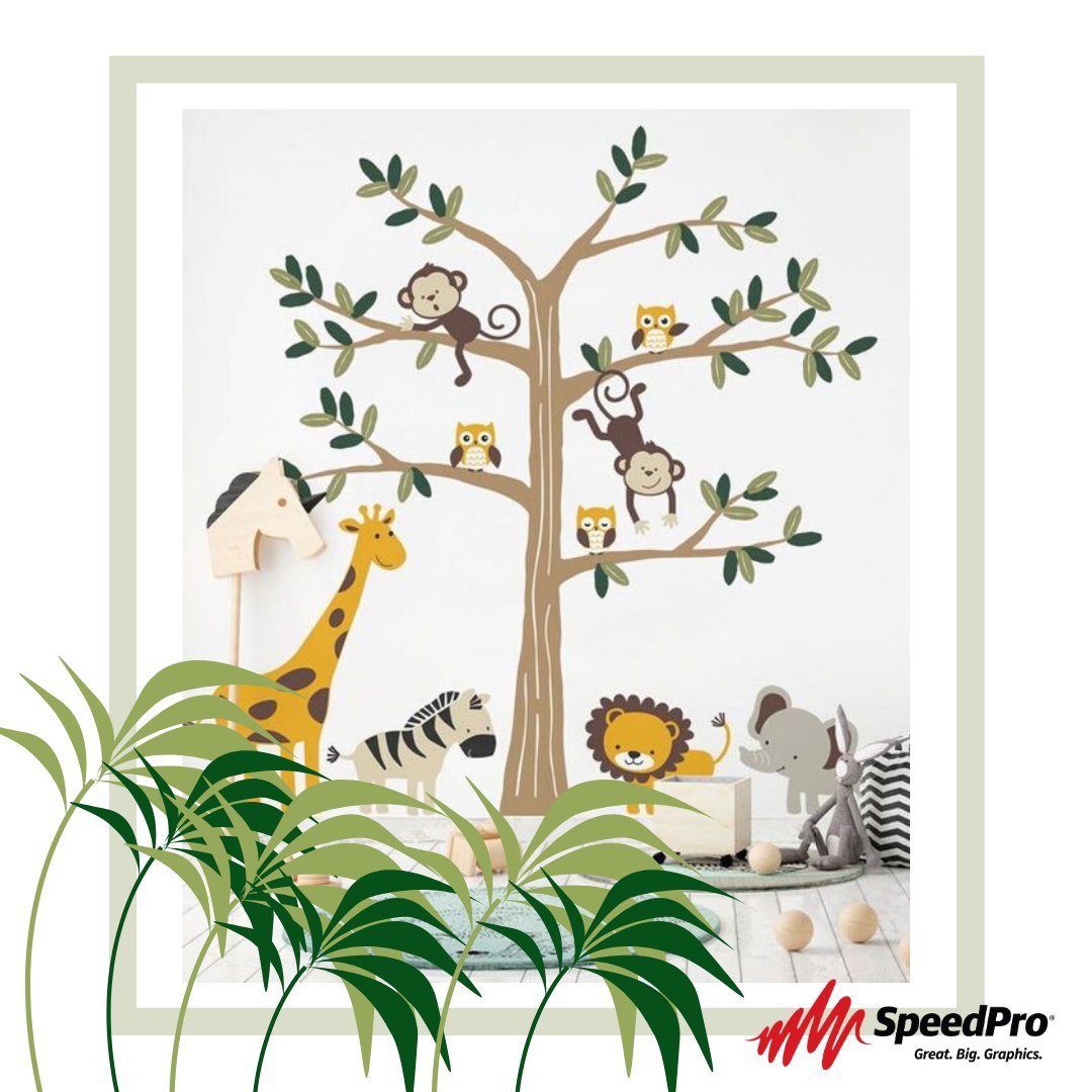 Looking to liven up your nursery or daycare? Wall graphics are a quick and easy fix! You don't need to tolerate toxic paints or glues when you use SpeedPro. We use a long-lasting vinyl that'll make any graphic the center of attention. Call us today at 973-837-8383!