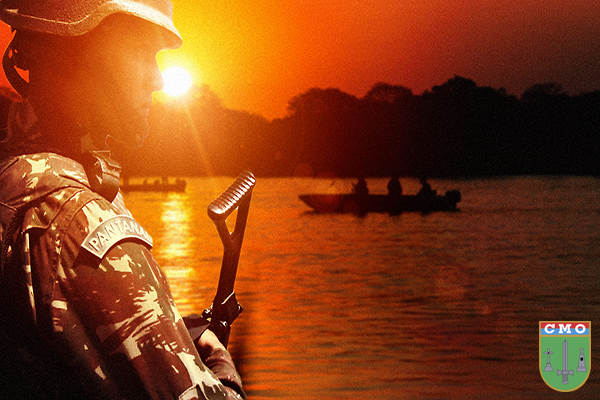 CmdoCMO's tweet photo. "No pantanal do oeste brasileiro,
é aqui que vivemos a lutar!
Não tememos a morte nos charcos profundos, pois morrer pela Pátria é viver!"

Trecho da Canção do Soldado Pantaneiro https://t.co/HqS1DwNLtJ