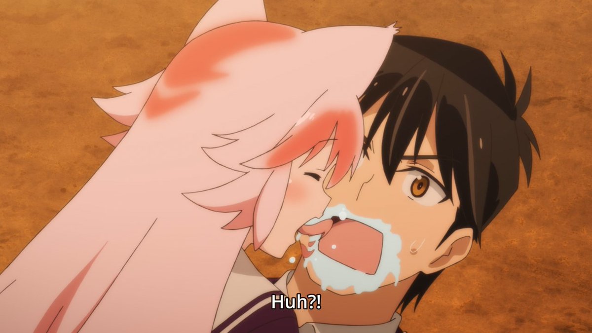 First, way too much licking action.Second