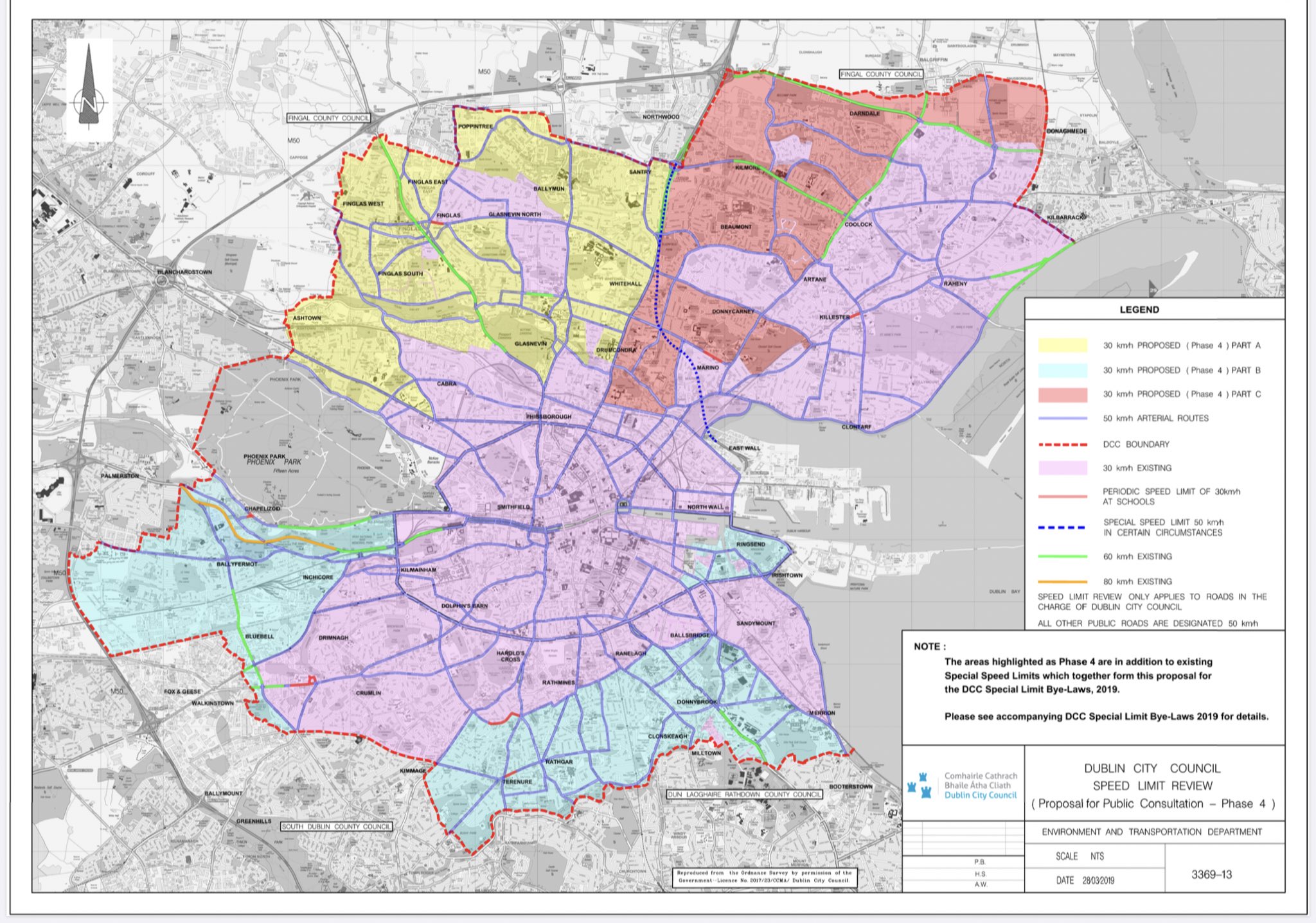 Dublin City Planning Map تويتر \ Michael Pidgeon على تويتر: "Progress! Dublin City Council Just  Passed A Massive Expansion Of The 30Kph Zones Across Dublin. The Red,  Yellow And Blue Zones Are The New Areas. The