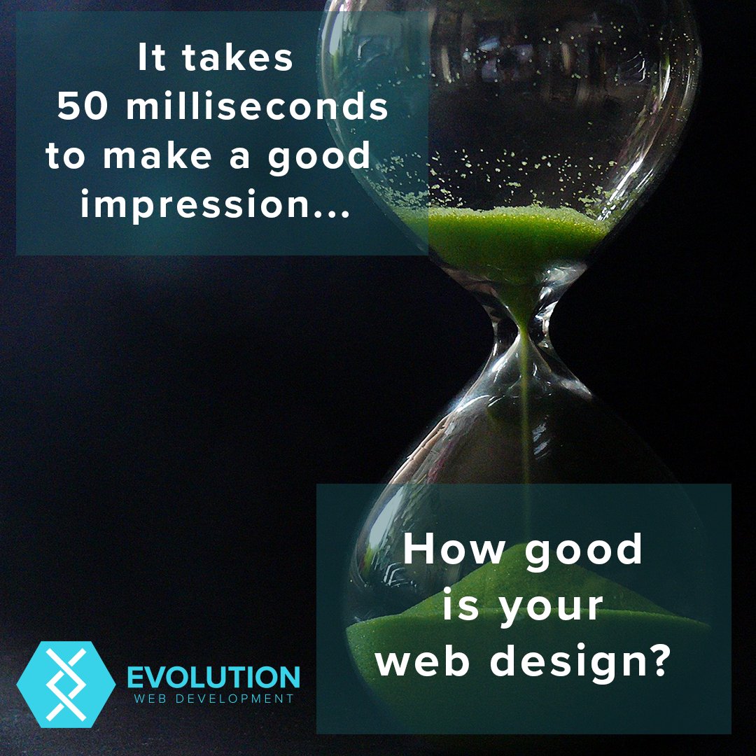 Studies have found that you have 50 milliseconds to make a good impression with your web design. If you don’t think your website looks the best it can, contact us!

#evowebdev #webdev #islandbusiness #isleofwight #website #contactus #webdesign #webdevelopment  #customcode #study
