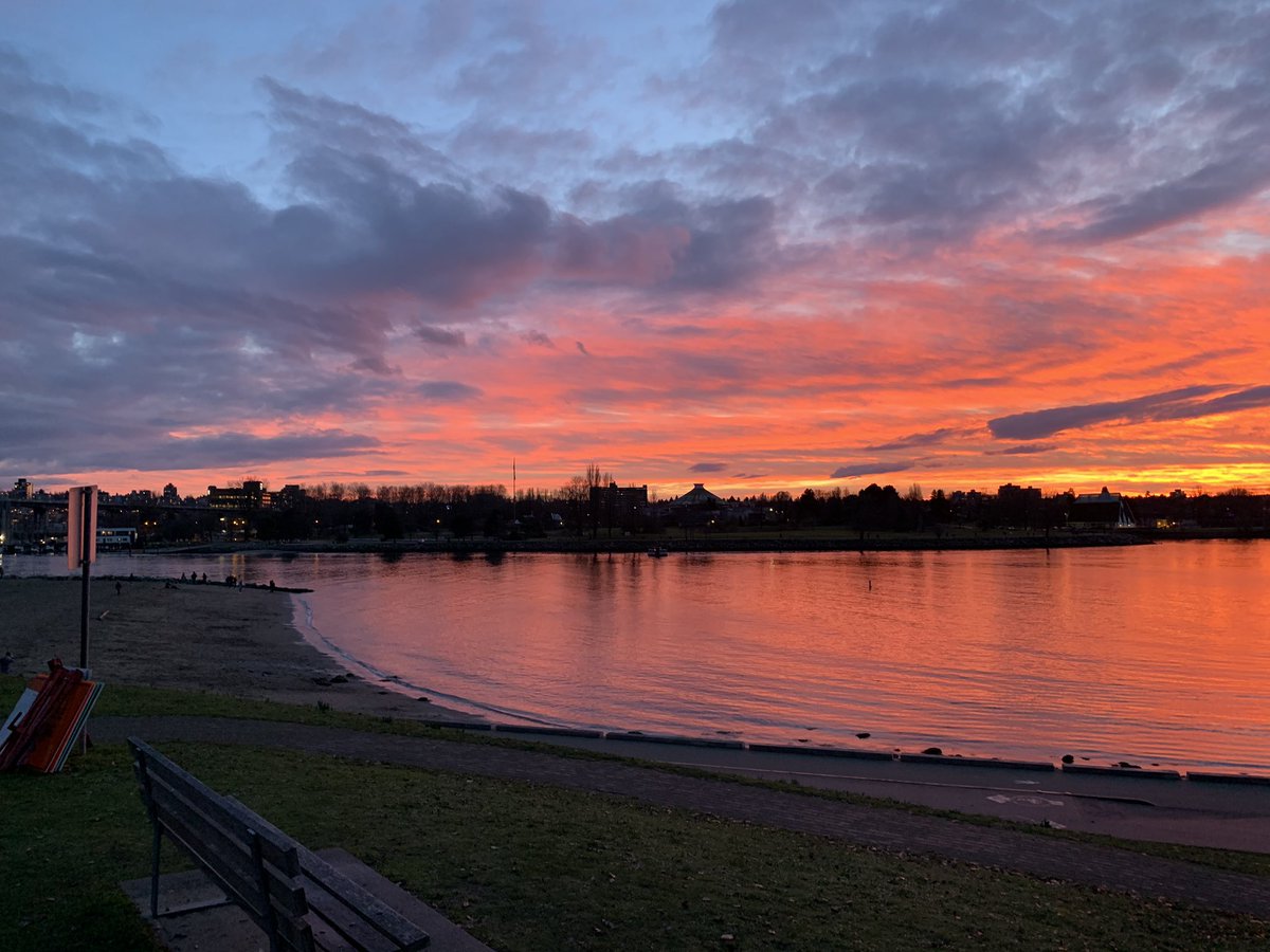 Beautiful English Bay. Hello Vancouver! #familytrip #happyholidays