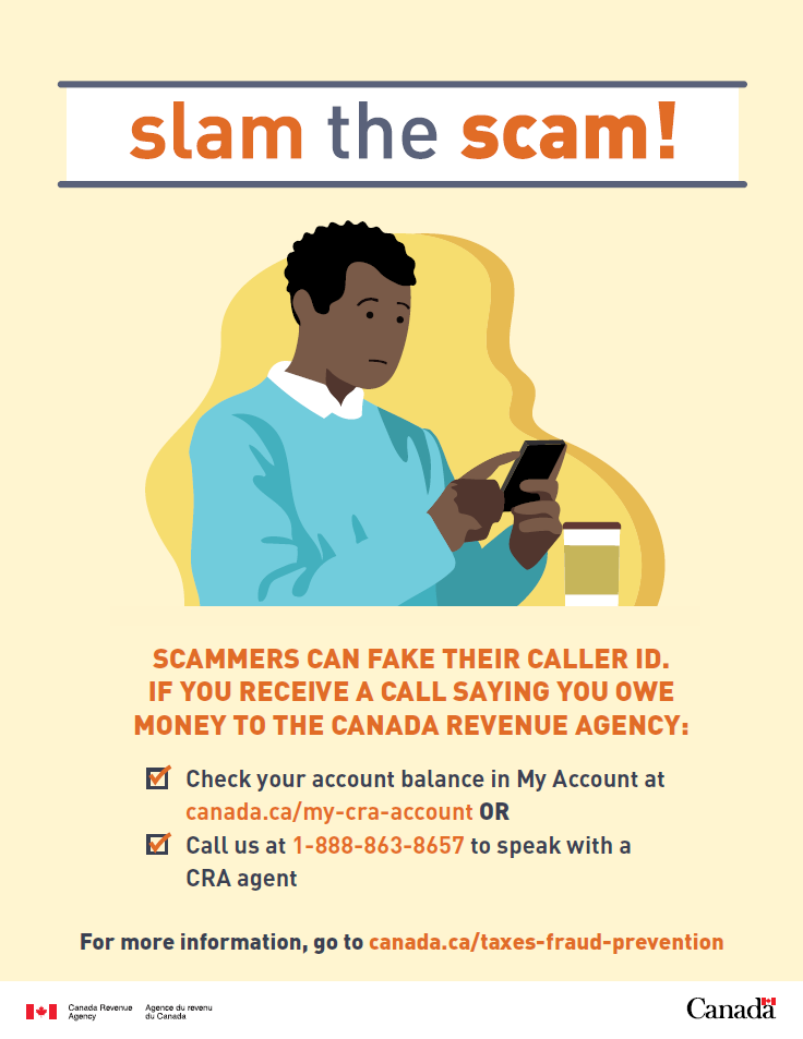TPSOperations's tweet photo. SCAM ALERT: Police Services, Canada Revenue Agency, Immigration or any other gov't organisation will NEVER EVER threaten you or anyone else with arrest or demand payment with gift cards, Bitcoin or cash. Do not fall victim to these scammers; know your rights! SLAM THE SCAM!!
^rr https://t.co/cWGQk577Xg