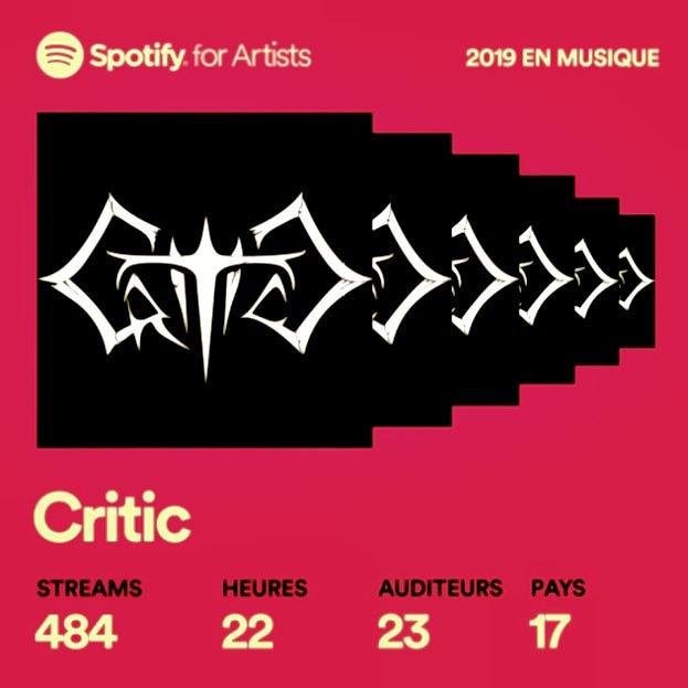 critic_band's tweet photo. THANK YOU ALL! 
 #bilan #newyear #thankyou #support #fans #chronicle #promo #radios #ep #cd #thanks #merci #community #facebook #twitter #Youtube #spotify #stream #listening #download #metalnews #metal #death #deathmetal #brutal #technical #platform #french #HautsdeFrance https://t.co/scRP59QO6M