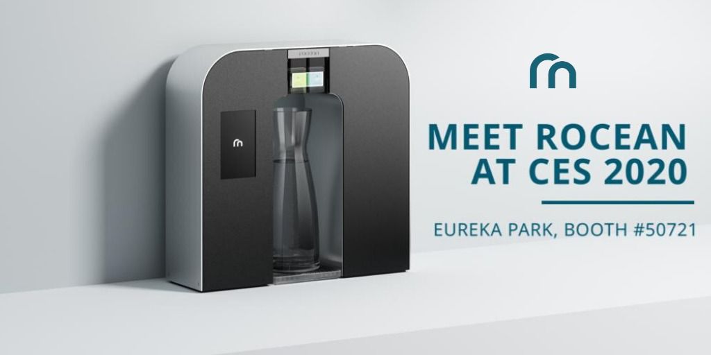 joinrocean's tweet photo. #Rocean will be exhibiting at #CES2020!  January 7-10. We will be unveiling our smart, sustainable water solutions. Please stop by Eureka Park, Booth #50721. We look forward to discussing how you and your organization can free yourself from single-use #plastic water bottles. https://t.co/oY5ryv5qaG