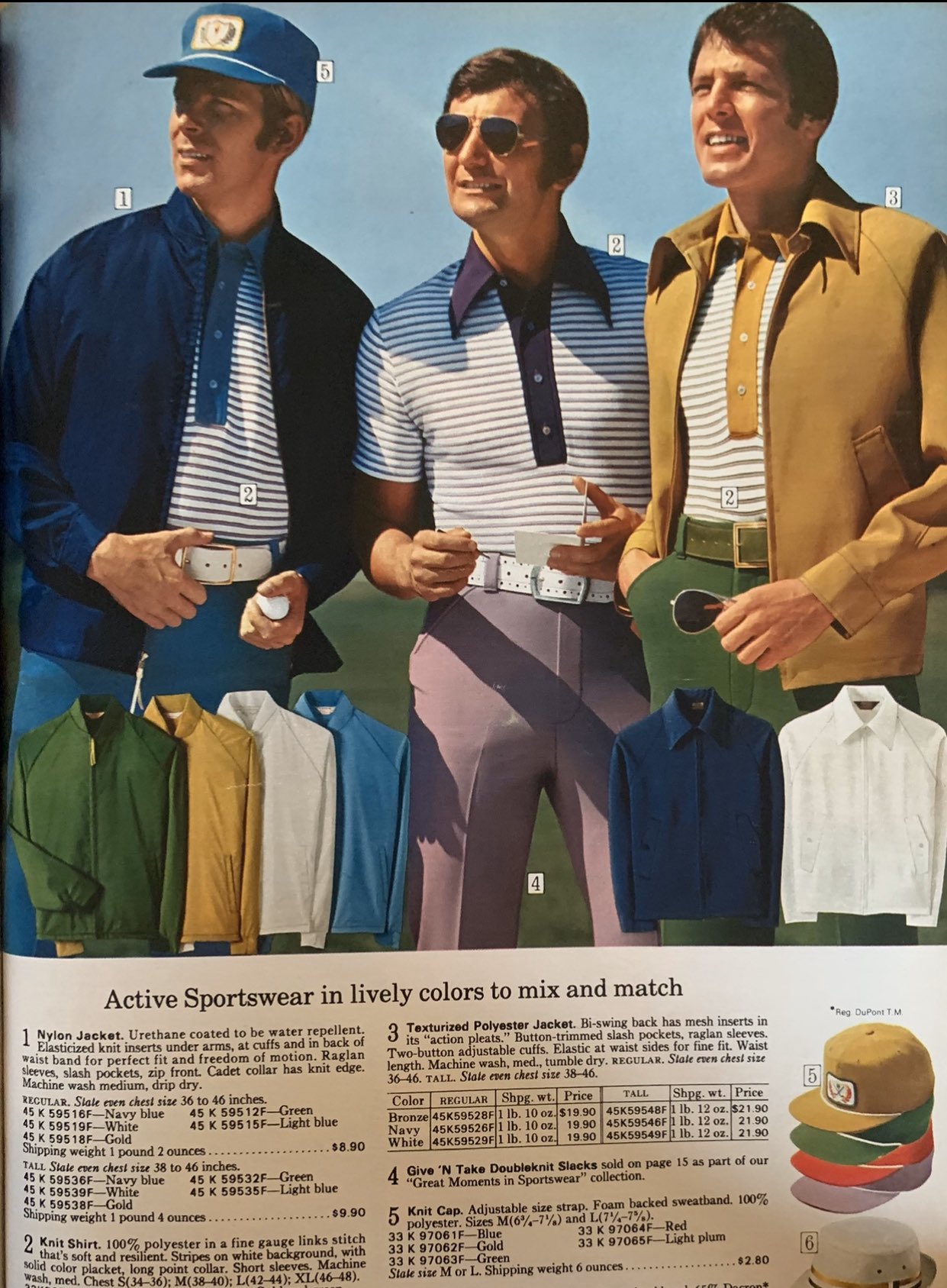 70s Fashion on X: From the “Great Moments in Sportswear” collection #sears  #1970s #menswear #fashion  / X