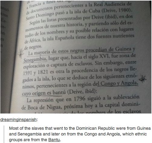 “LatAms don’t call themselves Black (or white). That’s a new thing u U.S.-identified ppl are doing. Stop putting U.S. frameworks on a diff culture.” .1997, Carlos Andújar “La Presencia Negra en Santo Domingo: Un Enfoque Etnohistorico.” The Black Presence in Santo Domingo