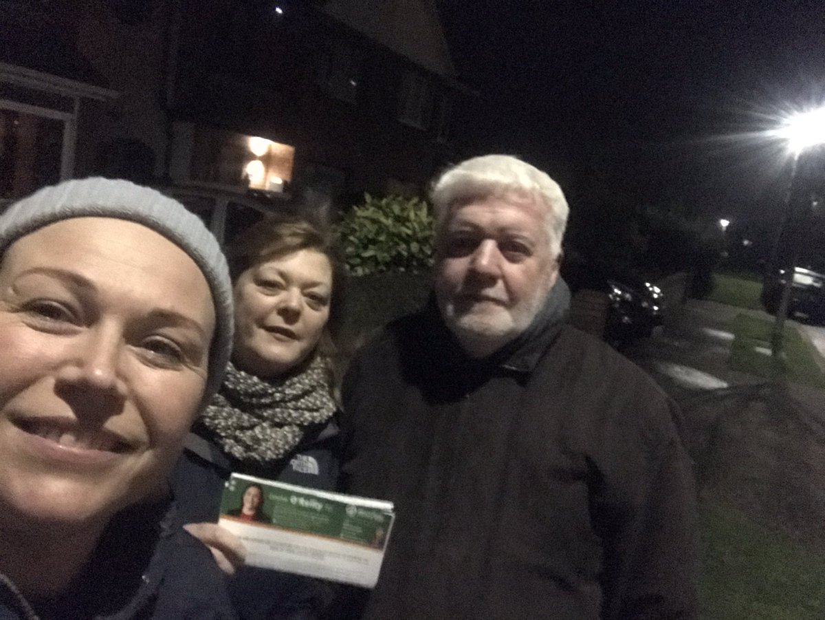 loreillysf's tweet photo. Great to be back out and about in Swords this evening It was a tad cool but we were well wrapped up! We’re out all the time and not just election time https://t.co/DO1SfTRhhg