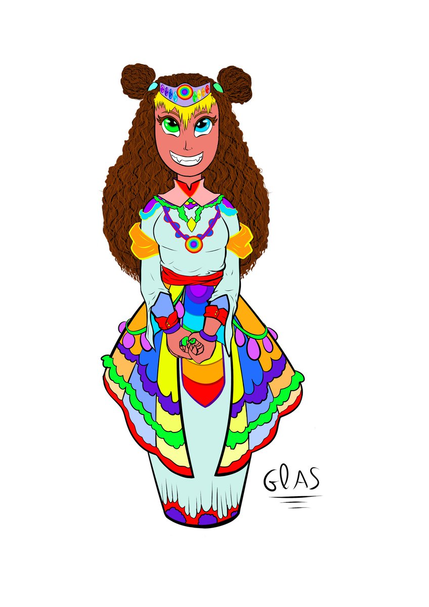 Princess Beina, by the amazing @Glas_draws. Thank you so much Glas! I love her ❤❤❤ #princess #beina #nun #gaiamirákan #regal #godofwar