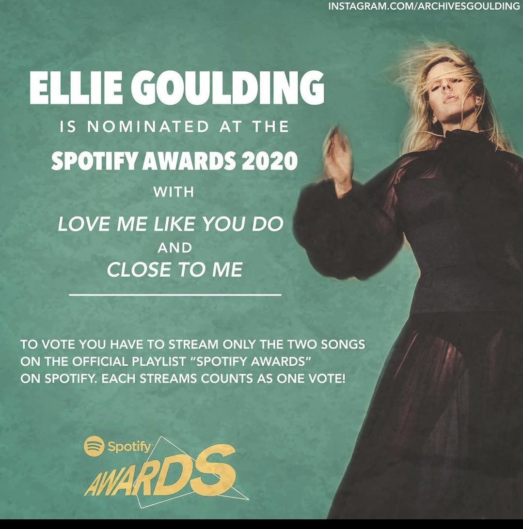 EllieEg4's tweet photo. Go to stream Close to Me and Love me like you do... RT
@elliegoulding
@Spotify

Link here: https://t.co/bDMClhj866 https://t.co/mYsE3AhDDA