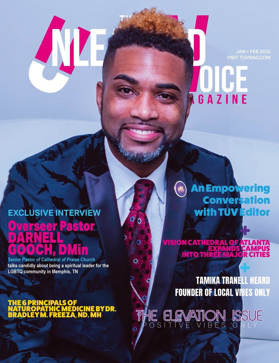 tuvmagazine's tweet photo. Hot off the Press...TUV Magazine 2020 January/February Edition featuring Overseer Dr. @darnellgooch Subscribe at https://t.co/XlOL6b2nZj for your copy! 

#TUVMAGAZINE
#RELATIONSHIPUNLEASHED
#BLACKBUSINESS 
#WEAREONE
#DAVINCLEMONS
#GWENDOLYNCLEMONS
#EDUCATION
#EMPOWERMENT https://t.co/wSfbyBlYeQ