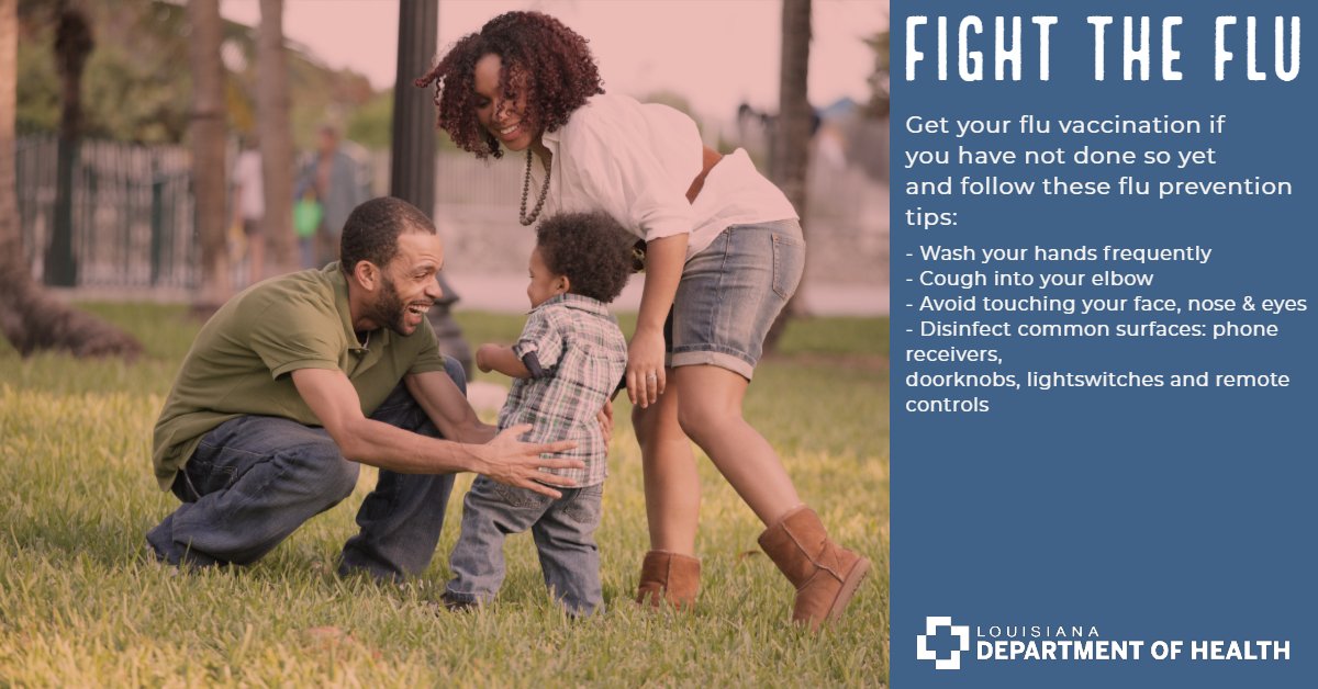 LADeptHealth's tweet photo. It's never too late to get your flu shot. Use our Flu Vaccine Finder to find out where you can get your flu shot today. https://t.co/cyG0zCpLjZ #FightTheFlu #LDHImprovingHealth https://t.co/CKLfhiFagN