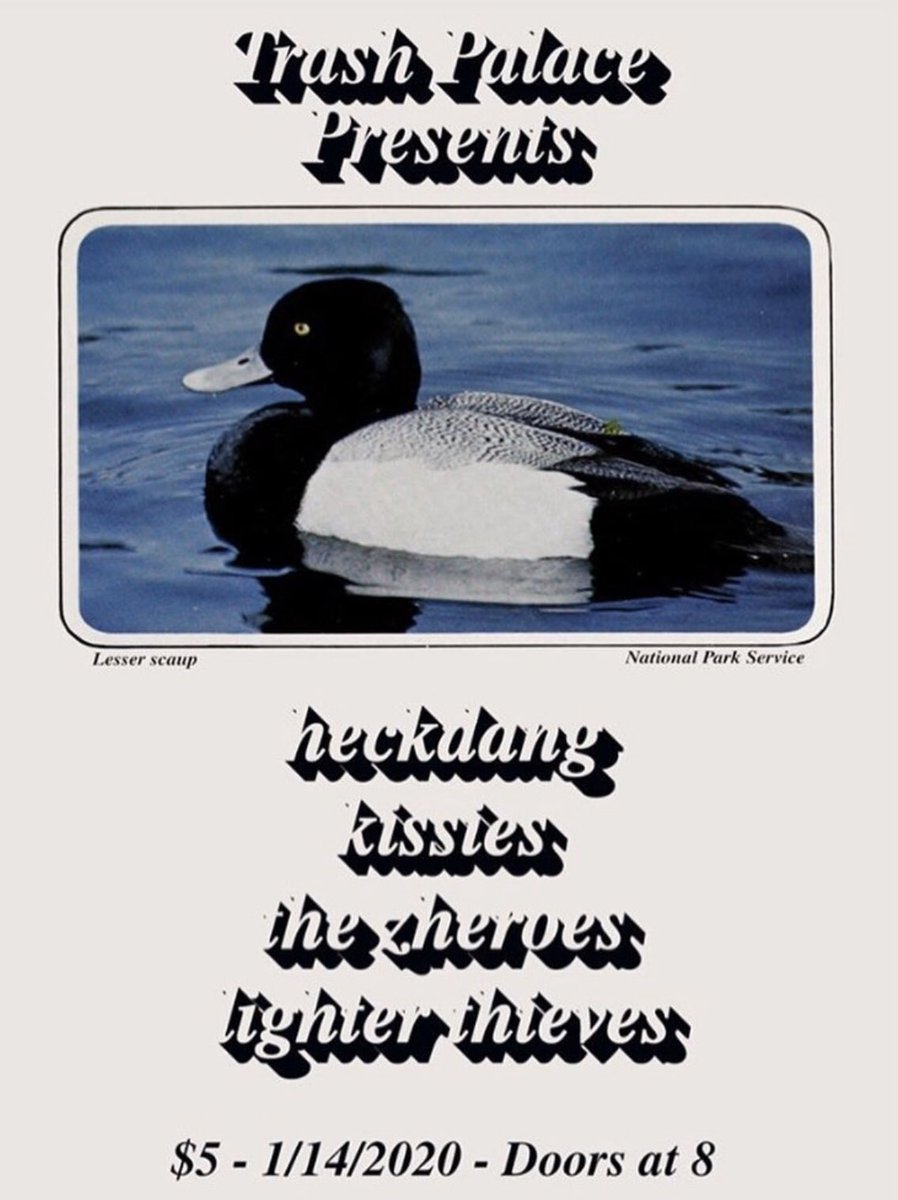 this is the next Trash Palace show, it’s next week please come!!!