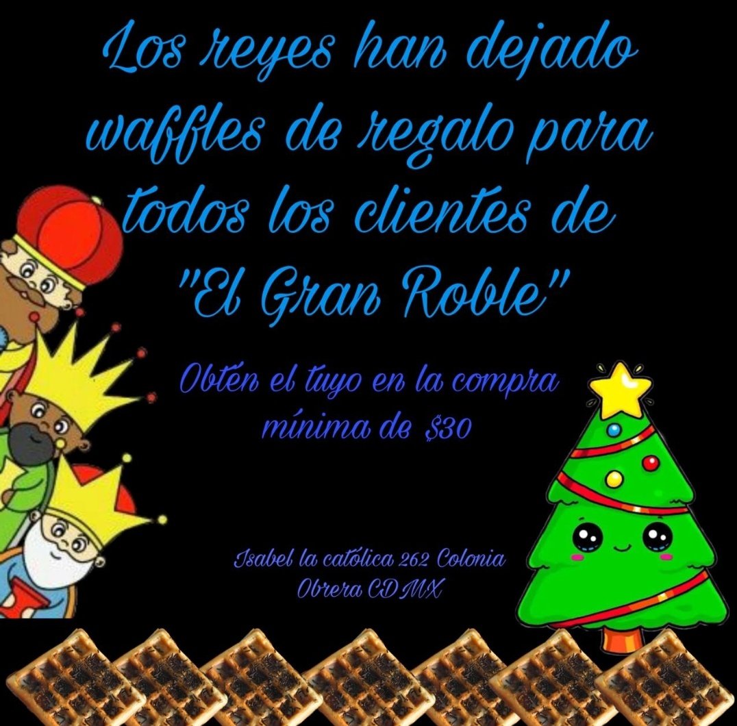 GranRobleCafe's tweet photo. #DiaDeReyes #Enero2020 #Primocion #Regalos #Creppas #cafe @GranRobleCafe #ColoniaObrera https://t.co/8oXKiILCuA