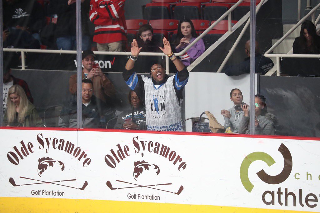 CheckersHockey's tweet image. .@Panthers QB, jersey designer and noted Hockey Guy @CameronNewton is in the Walter Payton Man of the Year charity challenge and your tweets can help him get to number 1!

Retweet this until voting ends Jan. 12! 

#WPMOYChallenge Newton