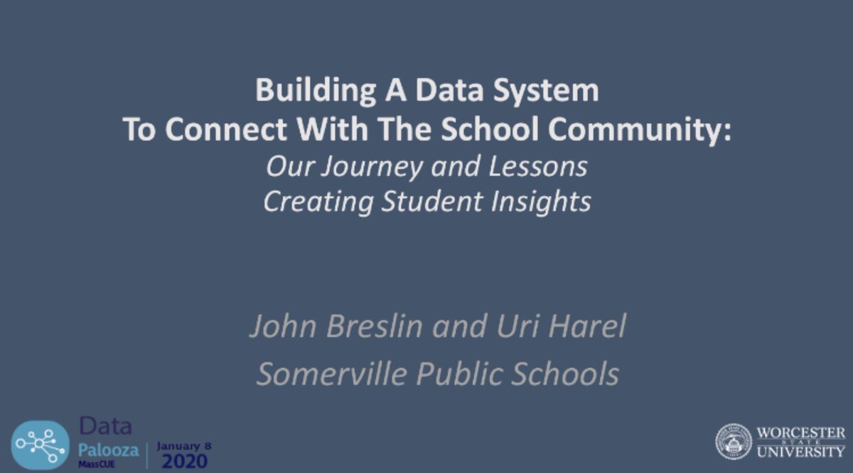 John Breslin, EdTech (@jdbreslin) on Twitter photo Excited to present the keynote at SOLD OUT <a href="/MassCUE/">MassCUE</a>’s Datapalooza with Uri Harel <a href="/SvilleSchools/">Somerville Schools</a> this Wednesday at <a href="/WorcesterState/">Worcester State</a>! #MassCUE #datapalooza20 Excited to present the keynote at SOLD OUT <a href="/MassCUE/">MassCUE</a>’s Datapalooza with Uri Harel <a href="/SvilleSchools/">Somerville Schools</a> this Wednesday at <a href="/WorcesterState/">Worcester State</a>! #MassCUE #datapalooza20