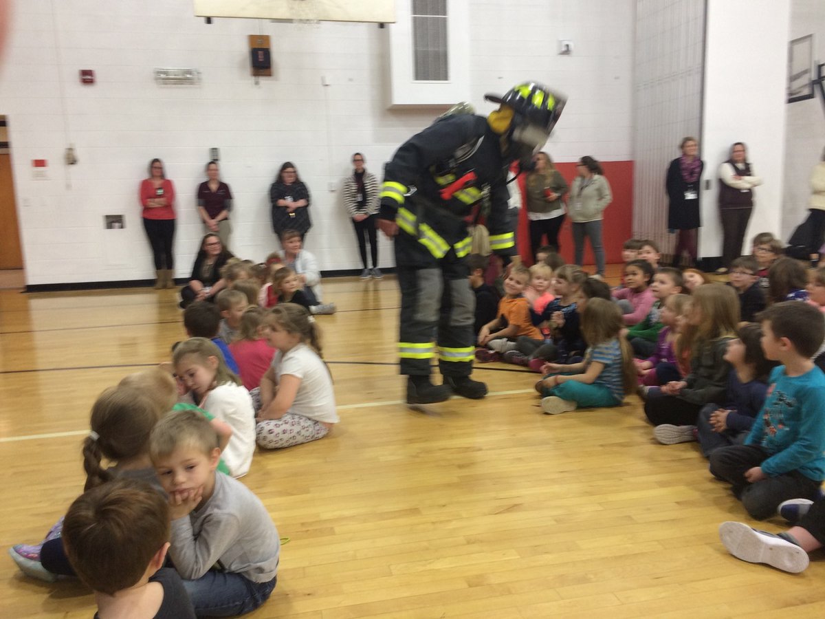 Our Positivity Project Assembly today focused on some of the past traits- teamwork, bravery, self-control as we welcomed the McGraw Fire Department to come in for a fire safety presentation.  Thank you to these volunteers for spending time with us today!