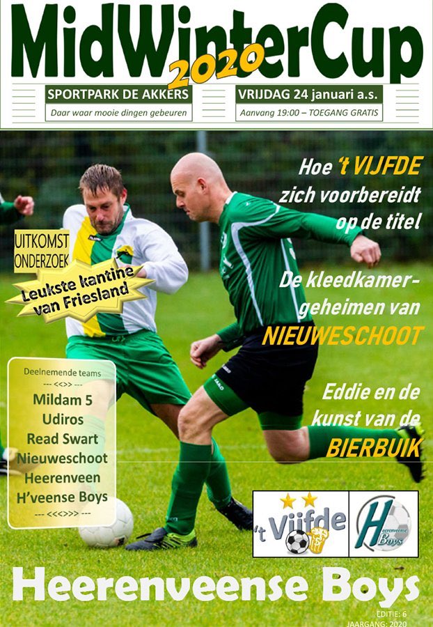 hvb8heerenveen's tweet photo. Op vrijdagavond 24 januari organiseren wij @hvb5heerenveen alweer de zesde editie van onze #MidWinterCup op sportpark 'de Akkers'. @hvb5heerenveen @vvHvB
https://t.co/gVzAhrurPRโฆ https://t.co/4JURK0IstU