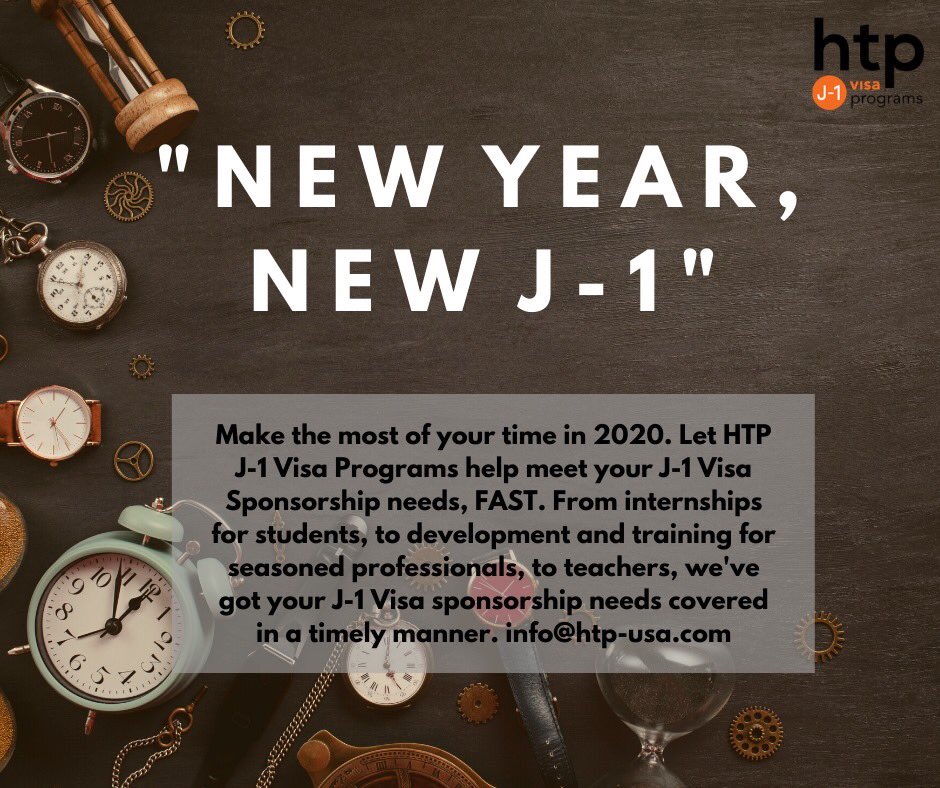 htp_usa's tweet photo. We're excited about 2020! With each year, technology advances and mobility increases. Here at HTP, we've done our best to keep up. We process cases with quality and quickness. Let us know how we can help this year! 

#J1visa #J1intern #J1trainee #J1teacher #ExchangeTheWorld https://t.co/l82NtX9En9