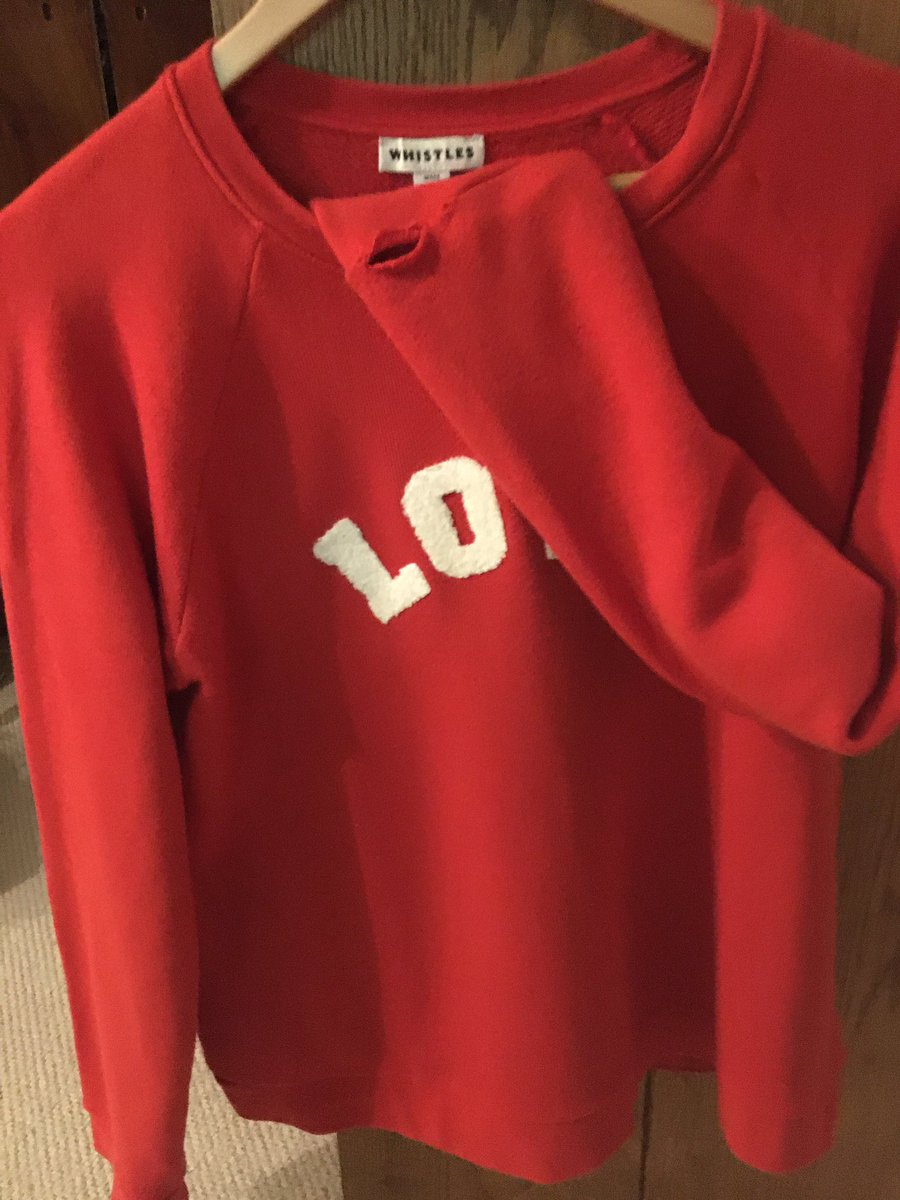anna_carless's tweet photo. @thisiswhistles I buy many of your wonderful boyfriend style sweat shirts and my newest purchase (6 months ago) and all time fave has started to fall apart....I’ve never had this happen before - always such good quality usually? https://t.co/WnVDPJ3OMD