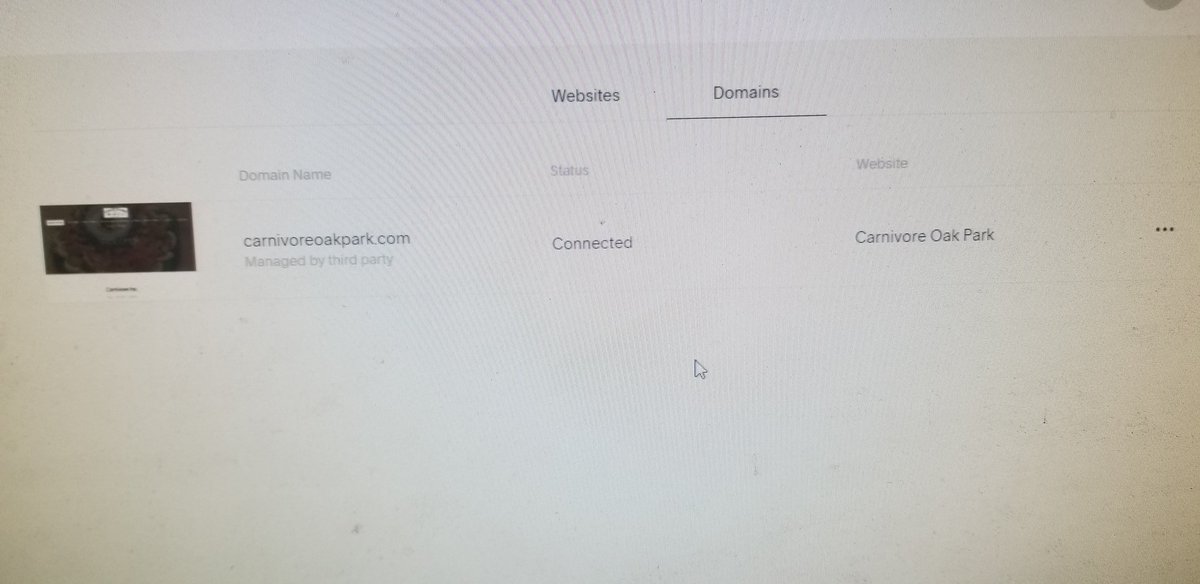 CarnivoreOP's tweet photo. @SquarespaceHelp Looks like it's connected on your end. https://t.co/9OeHHMfAzP