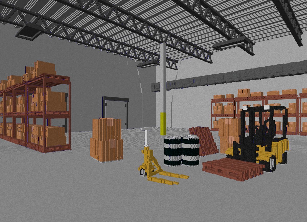 DavidW_81's tweet image. I'll get things started with another screenshot from Cubiquity 2. This scene was voxelized using 'Generalized Winding Numbers' extended to support multiple materials. It's not pretty (yet) but is over 2048^3 voxels and only 181Kb thanks to a Sparse Voxel DAG. #voxelgamedev
