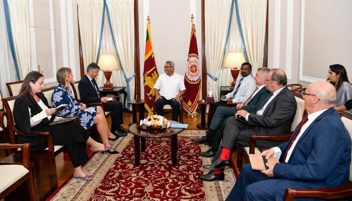 TamilGuardian's tweet photo. EU Ambassadors meet with Gotabaya
https://t.co/SCudUbMab4 https://t.co/5KuczrG6U8