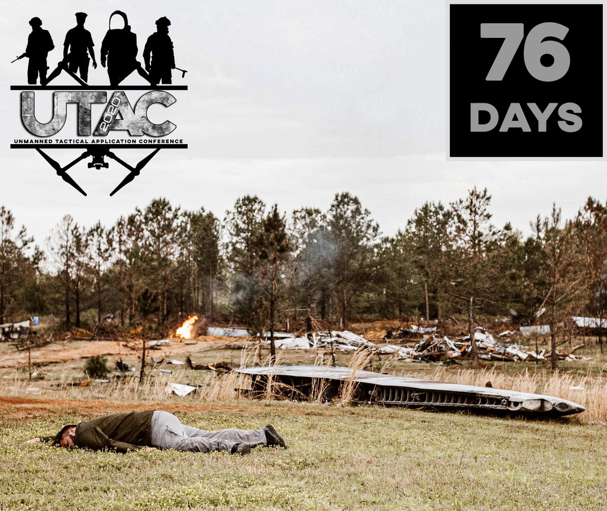 FLYMOTIONmedia's tweet photo. #FLYMOTION is counting down until #UTAC2020 now that we are officially 2020—T-minus 76 days! Eight scenarios await with #UAS training and real-world applications with various agencies. Get registered if you have not done so already! Visit https://t.co/SXigVAsRhn! https://t.co/89zWuAfNZR