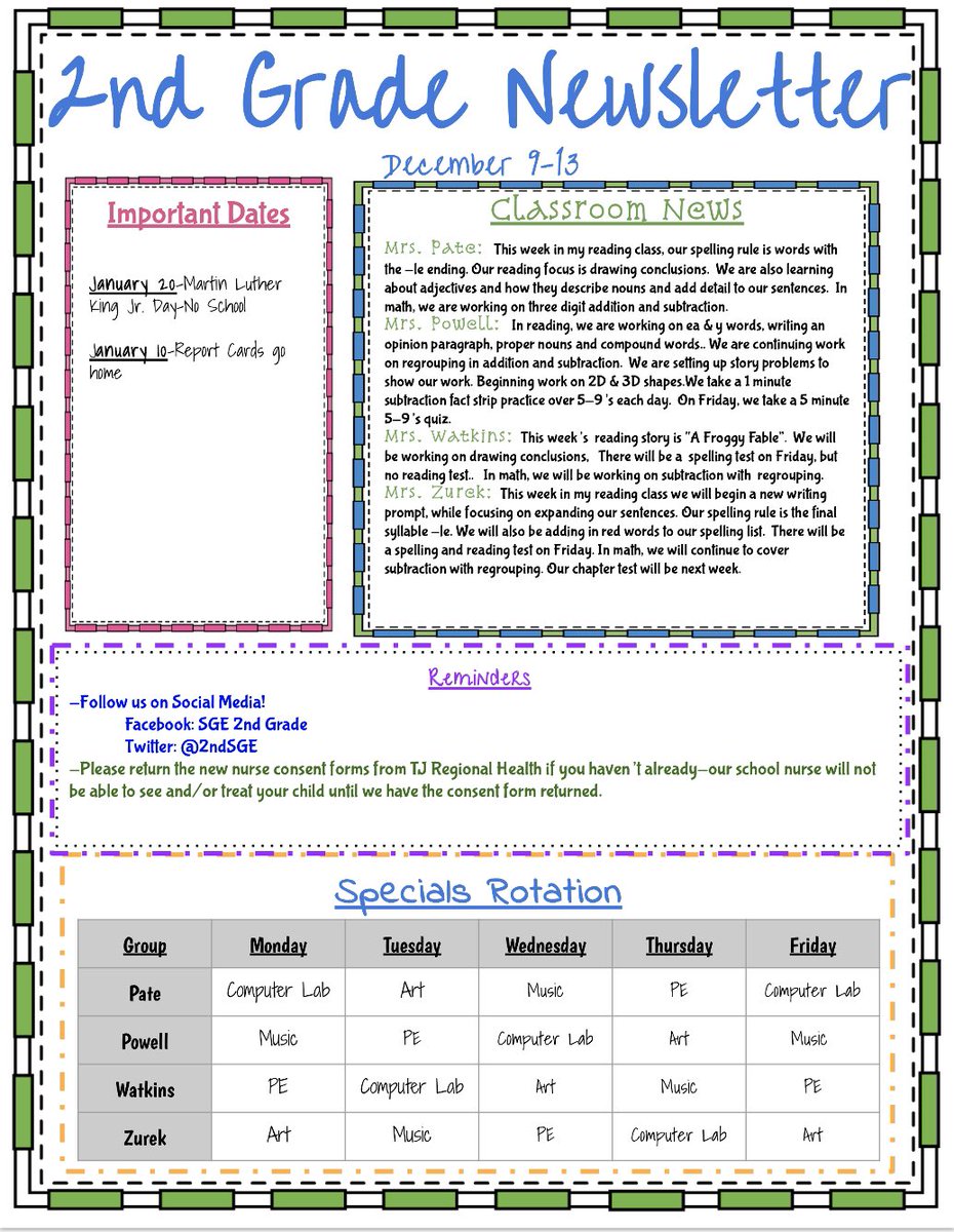 SeekGrowExpress's tweet photo. Hi everyone! We had a great day back with our second grade Scotties! Here is our newsletter for this week. https://t.co/8YdPHfI804