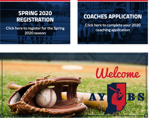 2020 Registration for Spring Softball and Baseball is now OPEN! Go to aybsindy.com to register. Instructions are on the “Registration” link.