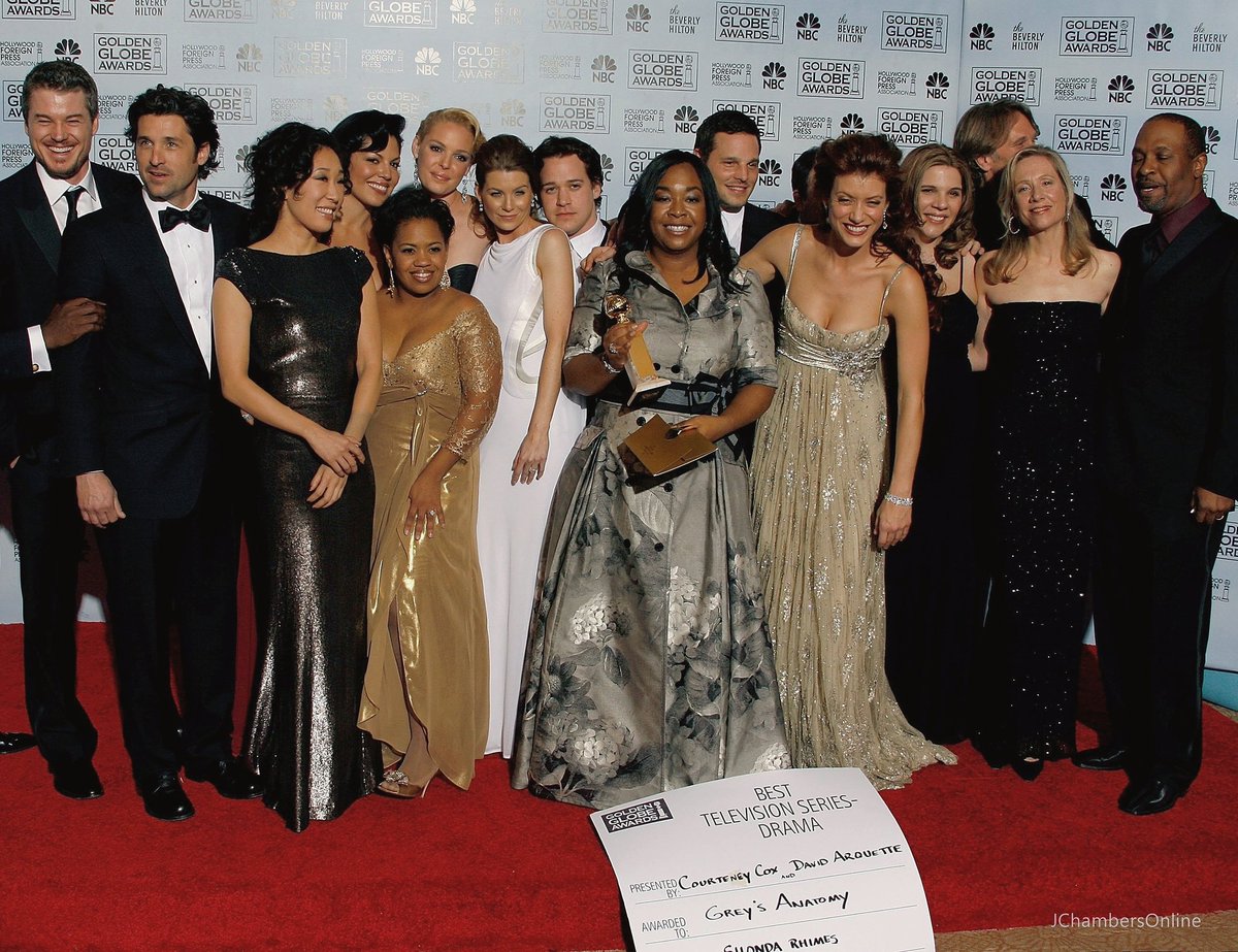 JChambersOnline's tweet photo. Last time a broadcast (network) TV series won the Golden Globe Award for Best Television Series – Drama was #GreysAnatomy in 2007. 🏆 #trivia #throwback https://t.co/uGUz8Nc6cb