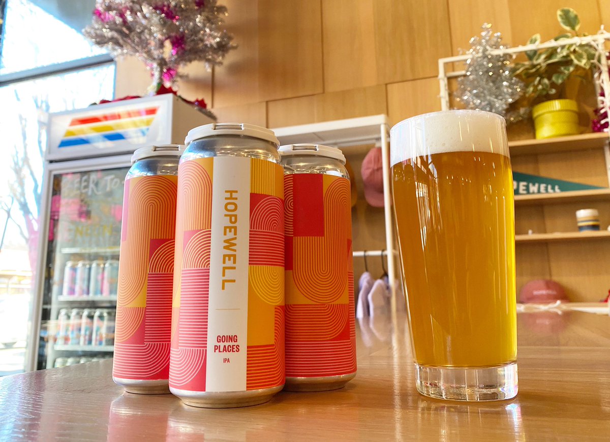 HopewellBrewing's tweet photo. Finally, we have a year-round IPA again. #RIPSwift
Please welcome Going Places to the rotation. A vibrant combo of new-wave hops offers fresh citrus, tropical fruit and sticky pine with a prickly finish that keeps you coming back.
Available at the brewery starting tomorrow! https://t.co/6V7SmxQxw2