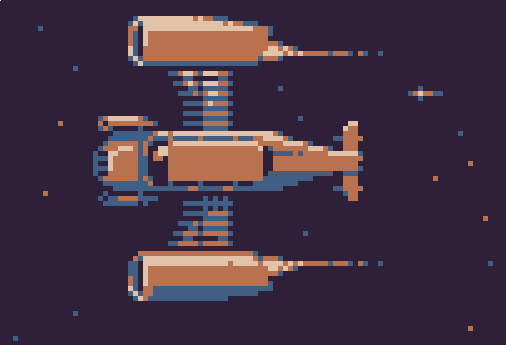 tomicpixel's tweet photo. 20 minute #4color retro-#spaceship for @Pixel_Dailies #pixel_dailies
good fun. good night! https://t.co/7XX4IZiAiQ
