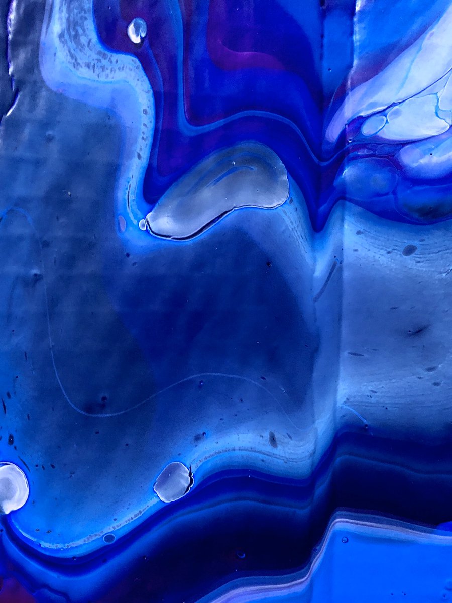 JohnsoncarART40's tweet image. I finally tried acrylic pour painting. So messy and fun! Any tips for trying this in the classroom? #lltelectives #artsed