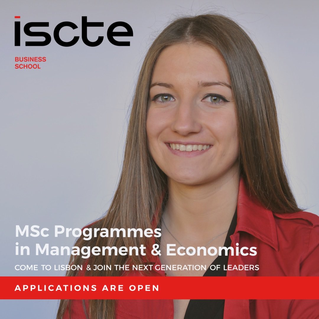 🌐Whether you want to become a manager of a top corporation or to build a company of your own, you need a school that will help you achieve your goals.

▶️▶️▶️ Take the next step here: ibs.iscte-iul.pt/en/programmes/…

#ISCTE #ISCTEBusinessSchool #MastersPrograms #MastersProgrammes