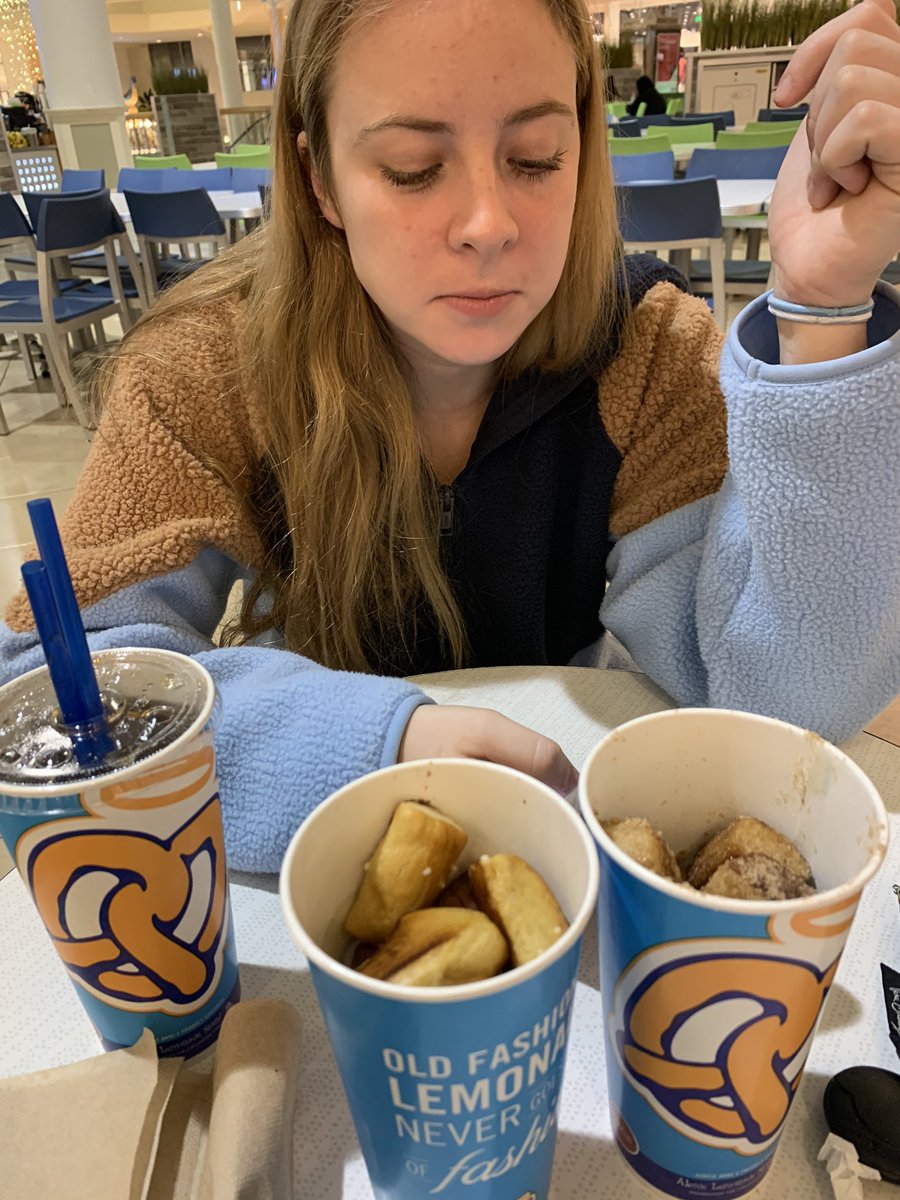 Spending <a href="/coltond1623/">colton</a> ‘s birthday right....with some <a href="/AuntieAnnes/">Auntie Anne’s</a> ! She may be turning 21 but she’s turning up with pretzel nuggets 😂🔥