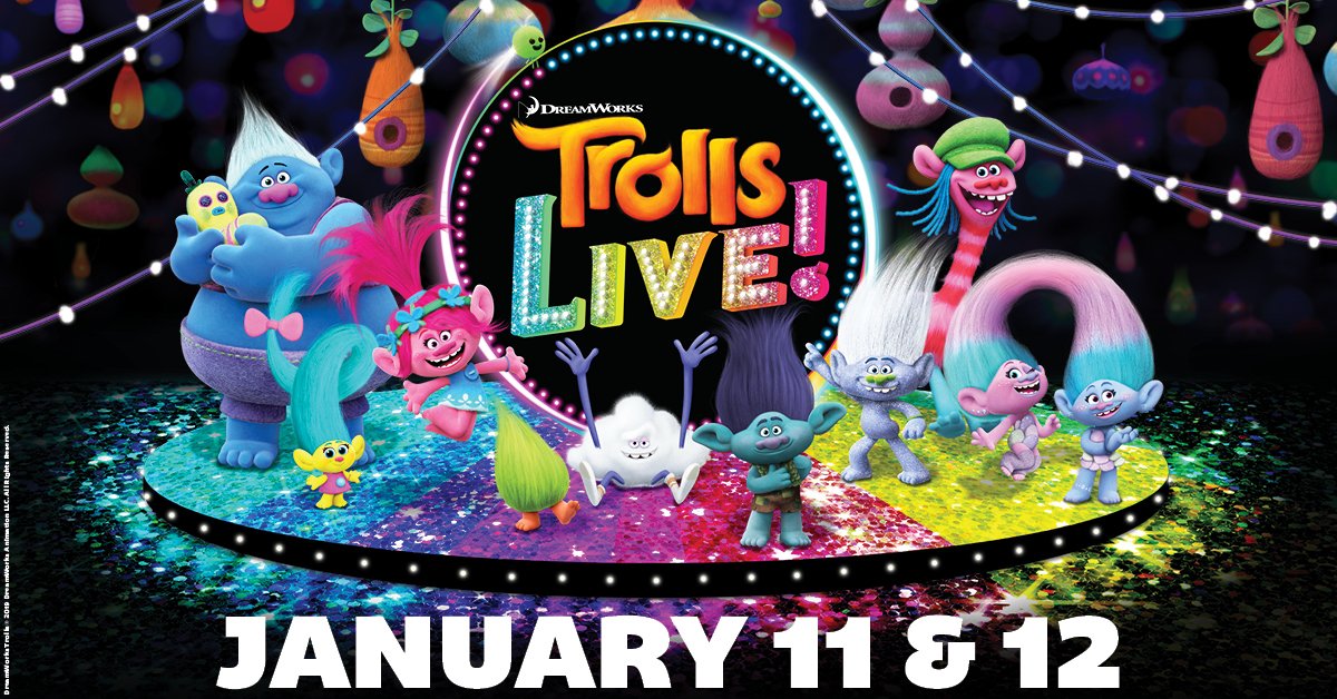 ChicagoTheatre's tweet photo. RT &amp; Follow for a chance to win 4 tix to @TrollsLIVE @chicagotheatre THIS Sunday, January 12 @ 5:30pm. Selecting 10 lucky winners only! Sweepstakes ends Friday, 1/10 at 10pm. #Trolls #TrollsLIVE https://t.co/IktJ9Br5WA https://t.co/RhAesBB61B