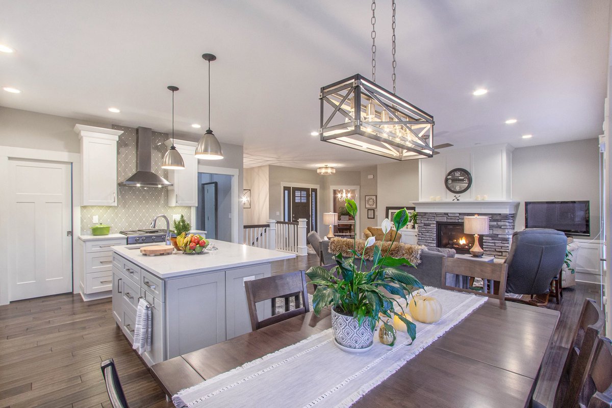 #Newhome build. Open floor plan.