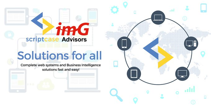 ScriptcaseI's tweet image. @ScriptcaseI
 solutions for all 🙂
Complete #web #systems and #Business #Intelligence #solutions #fast and #easy!