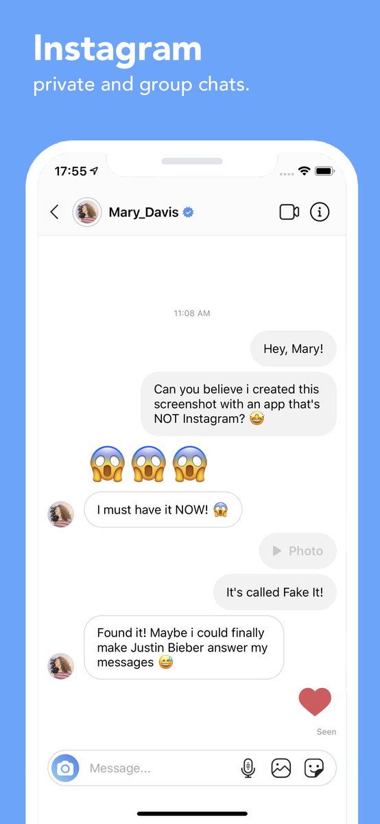 Chat app fake Fake messenger