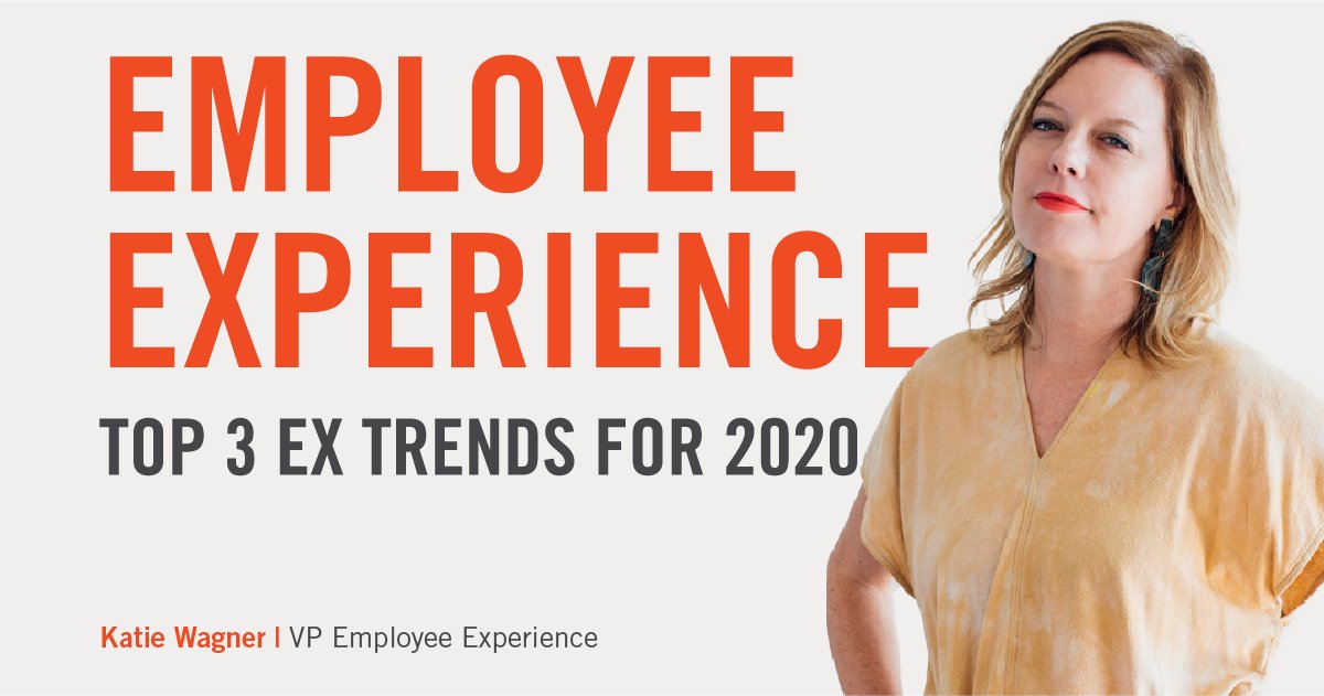 Our #EmployeeExperience #Trends2020 are here! Check out our bold predictions for business, company culture, and employee experience in the year ahead.  buff.ly/37C8R1W #trends #companyculture #culture #business #futureofwork #employeeengagement #hr #humanresources