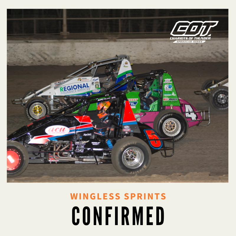 chariotsnt's tweet photo. Support Sections are confirmed for Chariots 2020 with Wingless Sprints and AMCA Nationals set to hit the track at Northline Speedway, Darwin this August 2020. #MoreThanJustaRace https://t.co/6zp3oTIqDB